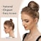 Sarla Fake Hair Buns Extensions Drawstring Ballet Bun Synthetic Donut Chignon Updo Hairpieces For Women Girls Lady Medium Brown/Ash Blonde 1 Piece