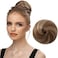 Sarla Fake Hair Buns Extensions Drawstring Ballet Bun Synthetic Donut Chignon Updo Hairpieces For Women Girls Lady Medium Brown/Ash Blonde 1 Piece