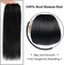 Winsky 14" Clip In Hair Extensions Real Human Hair For Women - Silky Straight Jet Black Human Hair Clip In Extensions 50Grams 4Pieces #1 Color
