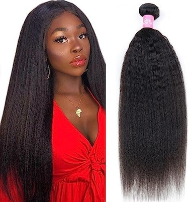 8A حزم شعر بشري برازيلي مستقيم مجعد 1 حزمة (18 بوصة) حزم شعر بشري مستقيم غير معالج من ياكي بلون طبيعي