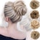 Benehair Messy Bun Hair Piece - 2 Pieces - Grey