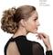 Rose Bud Chignon Hairpiece Curly Bun Extensions Scrunchie Updo Synthetic Combs In Messy Bun Hair Piece For Women Light Brown &amp; Ash Blonde Mixed