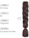 Sucoo Kanekalon Jumbo Braiding Hair Extensions High Temperature Fibre Crochet Twist Braids With Small Free Gifts 60Cm 3Pcs/Lot(Dark Brown)