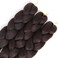 Sucoo Kanekalon Jumbo Braiding Hair Extensions High Temperature Fibre Crochet Twist Braids With Small Free Gifts 60Cm 3Pcs/Lot(Dark Brown)