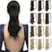 Sofeiyan (38Cm (Pack Of 1), Darkest Brown) - Curly Ponytail Extension 38Cm Heat Resistant Synthetic Natural Wavy Hairpiece Wrap Around Pony Tail Hair Extensions For White Black Women Hair Piece, Da...
