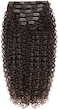 26 Inch Kinky Curly Clip In Hair Extension, 140G Double Weft Full Head Heat Resistance Synthetic Hair Extension For Women 7Pieces (#Mp4-27-30)