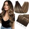 Full Shine Tape In Real Hair Extentions 20 Inch Remy Hair Extensions Balayage Ombre Extensions Color 2 Fading To 3 And 27 Honey Blonde Tape In Hair Extensions Human Hair 50 Grams 20 Pcs Add Volume