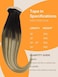 Human Hair Extensions Tape In Balayage Dark Brown To Chestnut Brown And Dirty Blonde 24 Inch 50G 20Pcs Tape In Remy Natural Human Hair Skin Weft