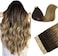Human Hair Extensions Tape In Balayage Dark Brown To Chestnut Brown And Dirty Blonde 24 Inch 50G 20Pcs Tape In Remy Natural Human Hair Skin Weft