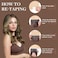 الشريط في الشعر ملحقات الشعر البشري الحقيقي 20pcs 50G 45CM Balayage الجوز البني إلى الرماد البني والتبييض شقراء الشعر ريمي حقيقي ملحقات الشعر سلس مستقيم الشعر البشري