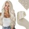 Platinum Blonde Hair Extensions Real Human Hair Clip Ins White Blonde Human Hair Clip In Extensions 20 Inch #60 Real Hair Extensions Clip In Human Hair 5Pcs 70G