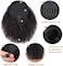Afro Puff Drawstring Ponytail Human Hair Bun For Black Women 150% Density 10A Brazilian Virgin Human Hair Afro Curly Clip In Ponytail Extension Human Hair Pieces 150G Natural Color 20Inch