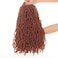 6 Packs Copper Red New Faux Locs Crochet Hair Pre-Looped 18 Inch Ginger Goddess Faux Locs Dreadlocks Crochet Hair Synthetic Soft Locs Hair Extensions For Women (18 Inch, 350#)