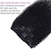 Liwihas Curly Clip In Extension Human Hair 3C 4A Kinky Curly Clip Ins Full Head For Black Women Brazilian Remy Human Hair Natural Color 8Pcs With18Clips 120G/Set (14 Inch, Curly Wave)
