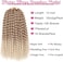 7 Packs 12 Inch Passion Twist Hair Ombre Blonde Water Wave Crochet Braids For Passion Twist Crochet Braiding Hair Short Bob Distressed Butterfly Locs Hair Extensions T27/613#