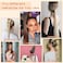 Seikea 28 Inch Clip In Ponytail Extension Wrap Around Long Straight Pony Tail Hair Synthetic Hairpiece For Women Color Ash Blonde With Golden Blonde