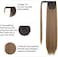Seikea 28 Inch Clip In Ponytail Extension Wrap Around Long Straight Pony Tail Hair Synthetic Hairpiece For Women Color Ash Blonde With Golden Blonde