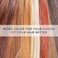 Seikea 28 Inch Clip In Ponytail Extension Wrap Around Long Straight Pony Tail Hair Synthetic Hairpiece For Women Color Medium Brown With Golden Brown Highlights)