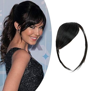 سميكة الجانب الانفجارات كليب الطبيعية على الانفجارات شعر بشري حقيقي الجانب اجتاحت الانفجارات كليب في هامش الانفجارات وصلات شعر أسود طبيعي