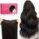 Real Human Hair 14 Inch 75G Dark Brown Remy Invisible Transparent Wire Fish Line Hair Extensions Straight Real Hair Extensions (Increase 50% Lifespan)