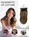 Human Hair Clip In Extensions Brown To Caramel Blonde Balayage Clip In Hair Extensions Human Hair Brown Balayage Hair Extensions Real Human Hair Clip Ins For Short Hair 12 Inch 70G/5Pcs