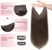 Human Hair Extensions Halo Hair Chocolate Brown Straight Real Halo Hair Extensions Flip In Natural Hair 80G 18 Inch Hidden Crown Wire Hair Extensions With Transparent Fish Line Invisible