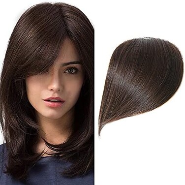 Shanon Thick Side Bangs: Real Human Hair Clip On Bangs - Swept &amp; Fashion Extensions For Girls