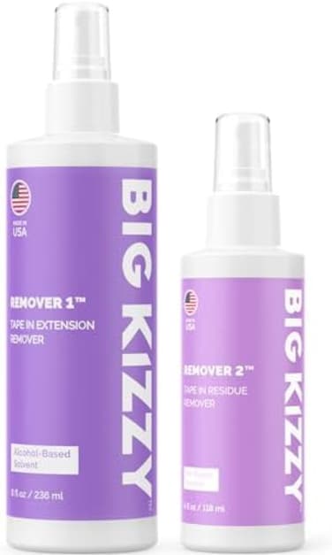 Big Kizzy Tape Hair Extension Remover, Adhesive Remover Spray Bottle - 8Oz