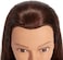 رأس التدريب 28-30 بوصة 100% شعر بشري عارضة أزياء لتصفيف الشعر وممارسة تصفيف الشعر وتجميل دمية مانيكين مع مشبك (بني)
