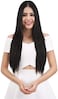 Reecho 18" Straight Long 4 Pcs Set Thick Clip In On Hair Extensions Natural Black