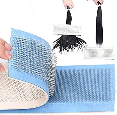 حصيرة رسم لحامل الشعر من Alileader لوصلات الشعر الكبيرة، أدوات تصفيف الشعر الاحترافية، أدوات صنع الشعر المستعار، بطاقة رسم بإبر، 24 سم × 9 سم