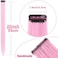 Tofafa 22 Inch Colored Hair Extensions,Multi-Colors Party Highlights Clip In Synthetic Hair Extensions(10Pcs Light Pink)