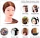 رأس عارضة أزياء من توب دايركت بشعر بشري 100%، رأس عارضة أزياء للشعر بني داكن مقاس 45.72 سم، رأس عارضة أزياء لتصفيف الشعر وتصفيف الشعر والتدريب على رأس الدمية مع حامل المشبك والأدوات