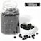 Yantaisiyu 1000 Pcs Silicone Lined Micro Links Rings Beads Hair Feather Extensions 5.0X3.0X3.0 Mm Hair Beads (Black)