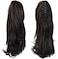 Sofeiyan (33Cm (Pack Of 1), Darkest Brown Tend To Black) - 33Cm Ponytail Extension Long Curly Ponytail Clip In Claw Hair Extension Natural Looking Synthetic Hairpiece For Women