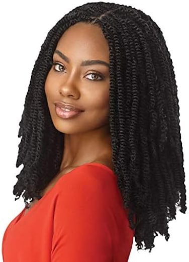 عروض X-Pression Multi Pack! جديلة صناعية من Outre - X Twisted Up Springy Afro Twist 16 (3 عبوات، 1B)