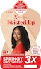 X-Pression Outre Crochet Braids Twisted Up 3X Springy Afro Twist 24" (1-Pack, 1B)