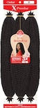 X-Pression Outre Crochet Braids Twisted Up 3X Springy Afro Twist 24" (1-Pack, 1B)