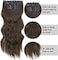 Vigorous Clip In Hair Extensions 20 Inch Chocolate Brown Hair Extensions For Women Natural Wavy Extensions Synthetic Full Head