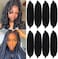 Vomella Marley Hair 24 Inch Pre Separated Springy Afro Twist Hair 8 Packs Marley Twist Braiding Hair For Faux Locs Crochet Hair Synthetic Protective Spring Twist Hair Extensions For Black Women (1B#)