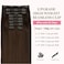 Goo Goo Clip In Hair Extensions Real Human Hair, 14Inch 130G 9Pcs, #4A Chocolate Brown, Remy Human Hair Extensions Clip Ins For Women, Natural Human Hair