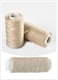 3 Rolls Hair Weaving Thread Cotton Sewing Thread Making Wig Clips In Hair Extension Hair Salon Weft Thick Black Brown Beige Thread With 3 Curved Needles (Beige)