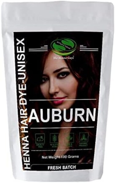 مجموعة صبغة الشعر واللحية من ذا هينا جايز، عبوة واحدة، 100 جرام، خالية من المواد الكيميائية