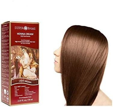 Surya Brasil Products Henna Cream, Light Brown, 2.37 Fluid Ounce