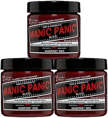 صبغة شعر أحمر مانيك بانيك فامبير - 3 عبوات
