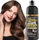 Dark Brown Hair Dye Shampoo 400ml- 100% Grey Coverage In Minutes - Ammonia Free Hair Color Shampoo Gray Silver Hair- Instant Coloring At Home Gift For Her For Him