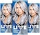 Schwarzkopf Live Ultra Bright Or Pastel Grey Hair Dye, Pack Of 3, Semi-Permanent Colour Lasts Up To 15 Washes - 098 Silver Steel