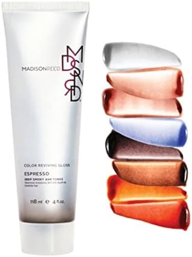 Madison Reed Color Reviving Gloss, Espresso - Brown, Semi-Permanent Hair Dye, Enhances Hair Color &amp; Corrects Tone, Adds Brilliant Shine, Keratin &amp; Argan Oil, 4 Fl Oz (118 ml)