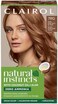 صبغة شعر شبه دائمة من Clairol Natural Instincts، لون شعر أشقر ذهبي وردي داكن 7Rg، عبوة من 1