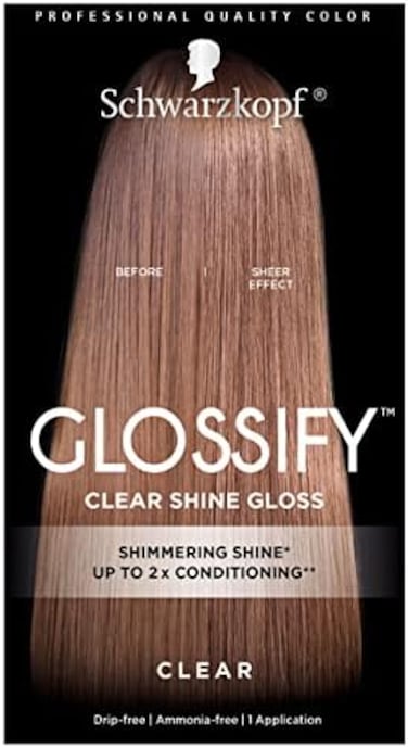 ملمع ألوان Schwarzkopf Glosify قابل للتخصيص، شفاف